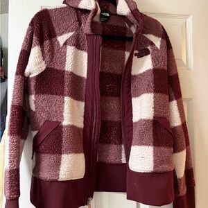 The North Face Sherpa Plaid Fleece Jacket | Size M